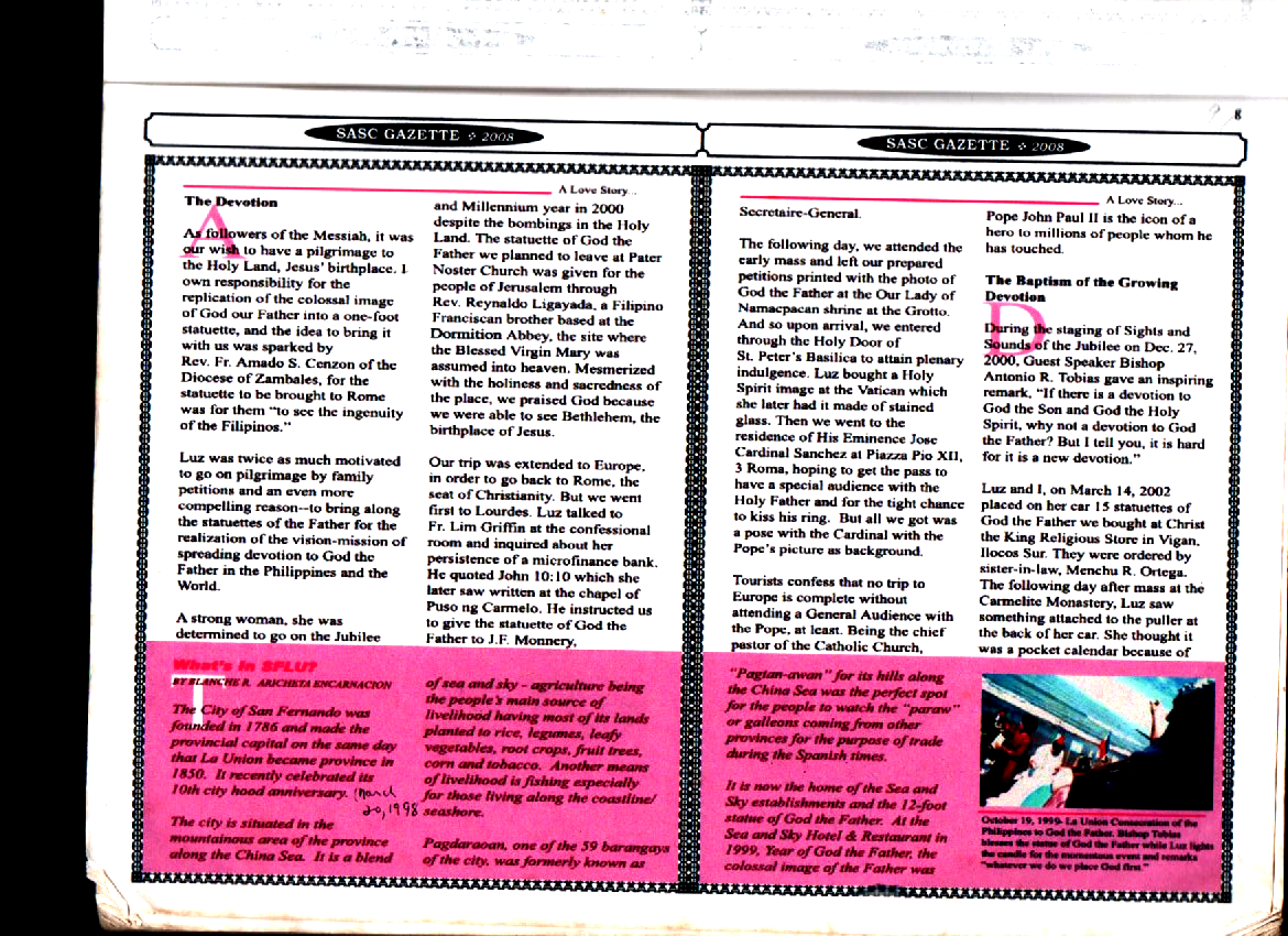 A LOVE STORY - GOD THE FATHER FOR THE WORLD