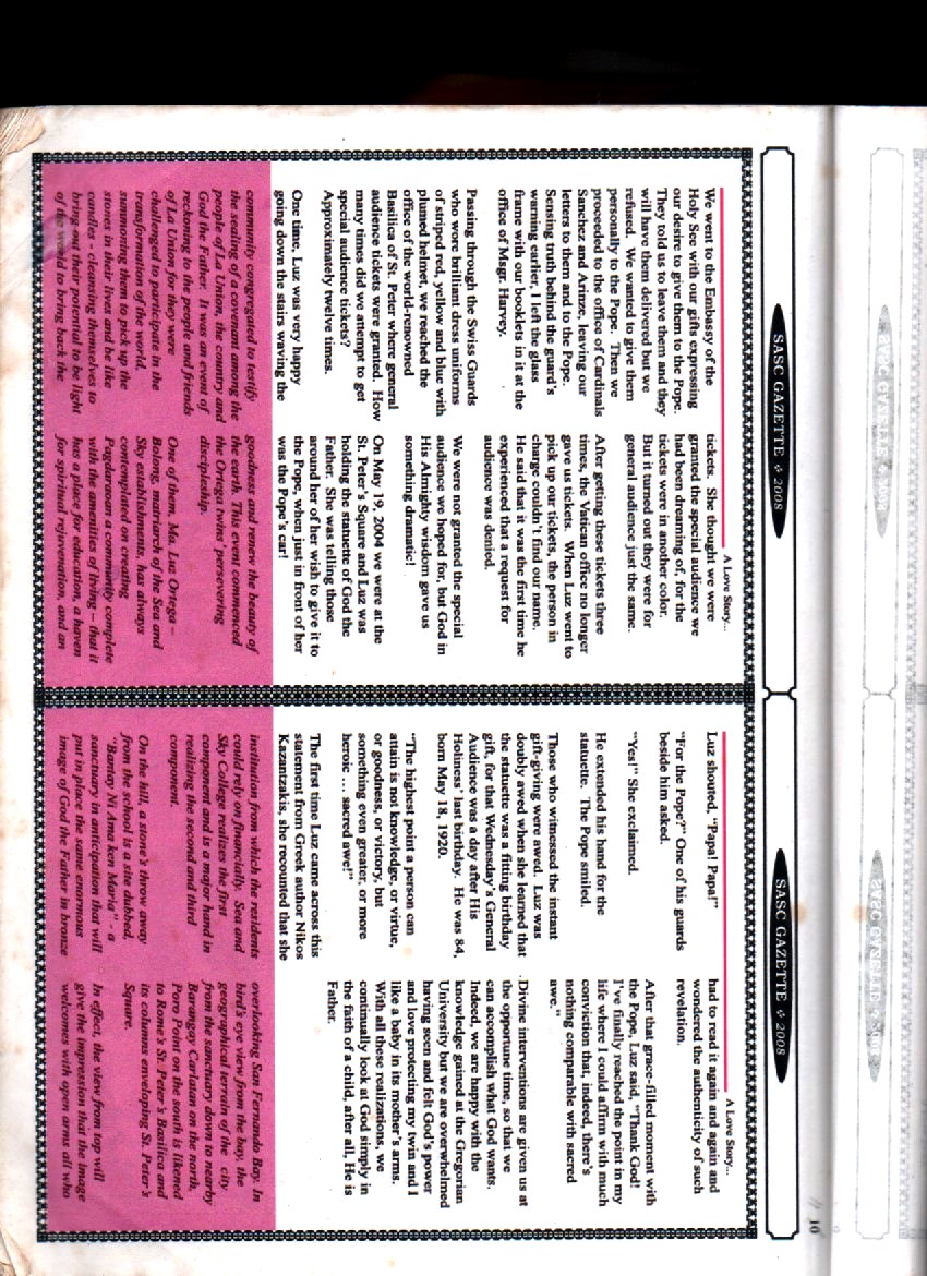 A LOVE STORY - GOD THE FATHER FOR THE WORLD